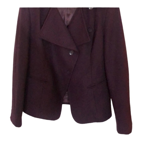 -Women’s Kenar wool blend coat purple Size Large - Picture 8 of 8